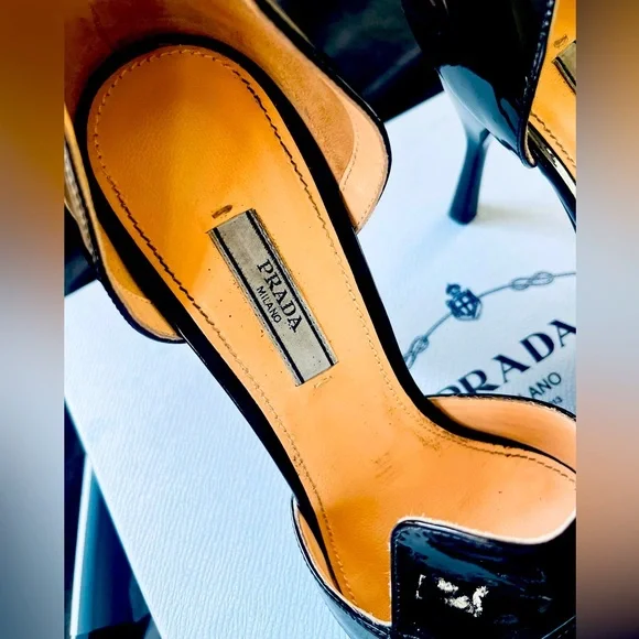 Prada Black Pointed Toe Heels - Picture 8 of 8